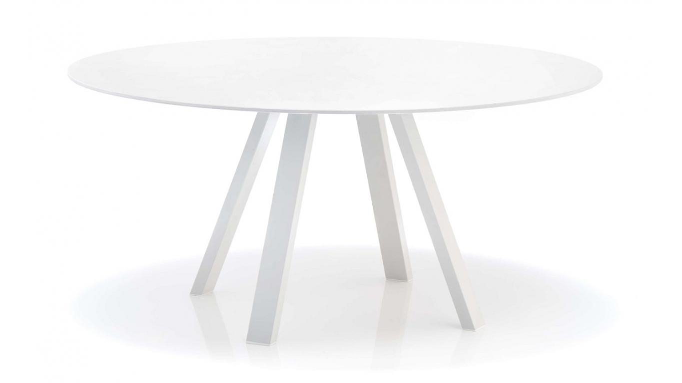 ronde tafel diameter of 140cm - wit volkern - art 76.160
